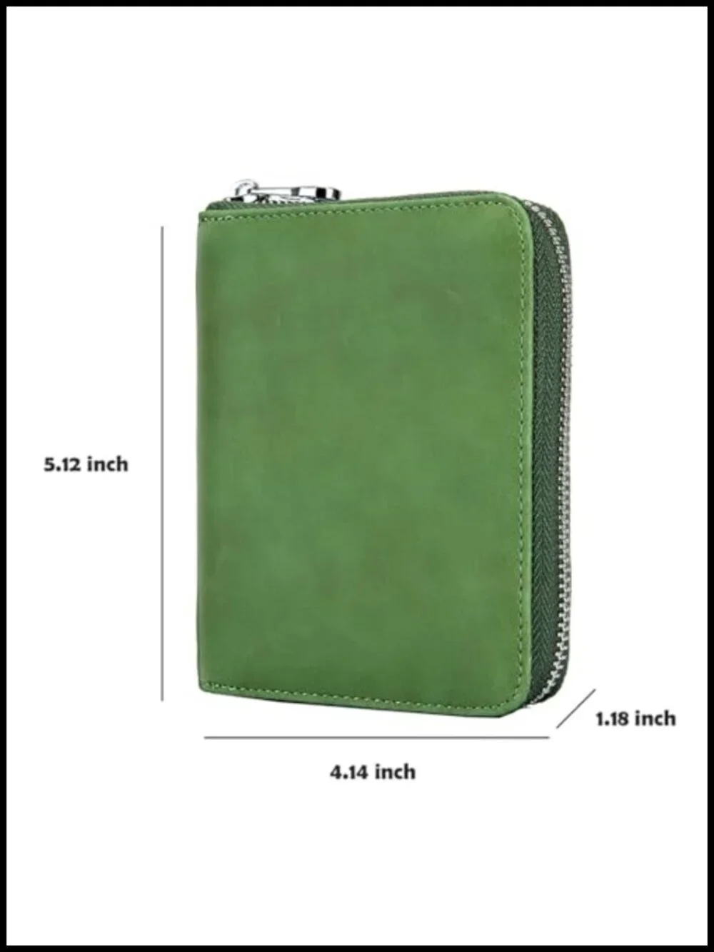 RFID Blocking 24 Slot Credit Card Holder Wallet Genuine Leather Zipper